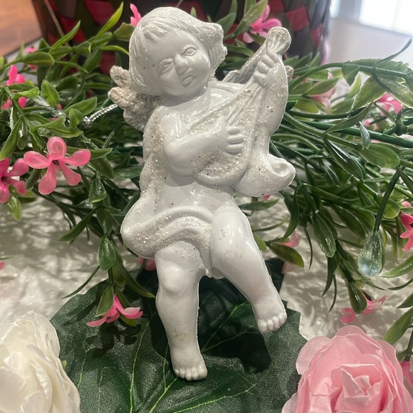 Sparkling White Angel Christmas Ornament - Picture 7 of 10